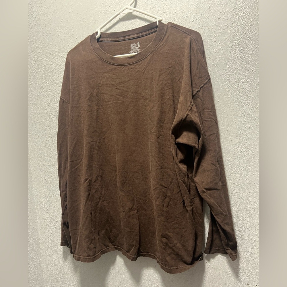 Fruit of the Loom Brown Men’s Long Sleeve Shirt
